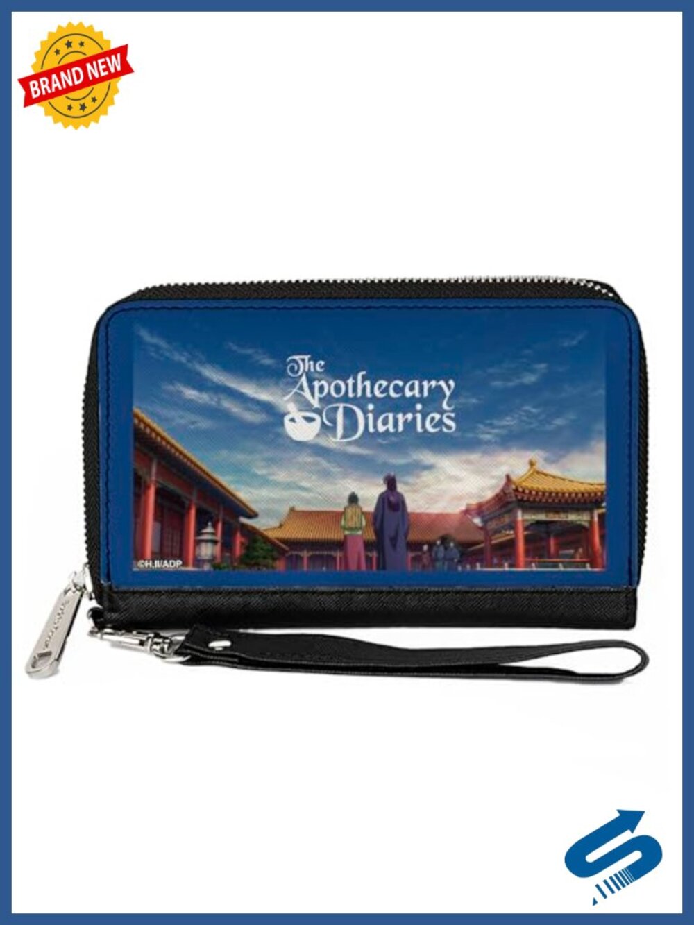 Vegan Leather Zip Around Wallet with Detachable Wristlet